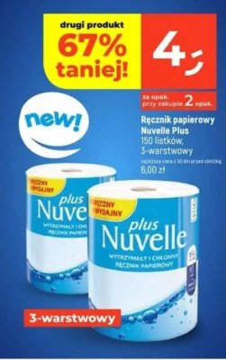 Ręcznik papierowy Nuvelle Plus 3-warstwowy promocja w Dealz