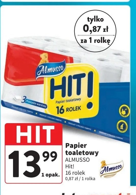 Papier toaletowy Almusso promocja