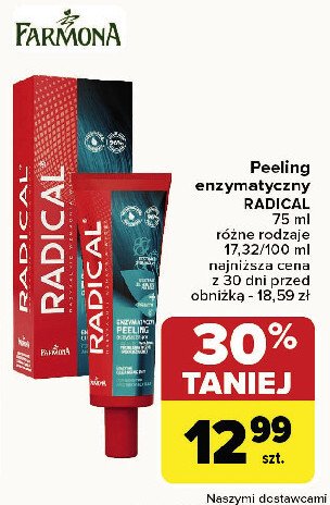 Peeling enzymatyczny do skóry głowy FARMONA RADICAL promocja w Carrefour