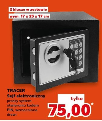 Sejf elektroniczny prosty system otwierania kodem PIN, wzmocnione drzwi promocja w Kaufland