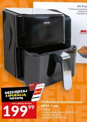 Frytkownica beztłuszczowa MPM, 1 szt. 2 rotacje promocja w Twój Market