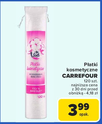 Płatki kosmetyczne Carrefour promocja