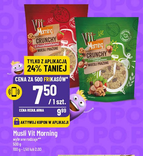 Musli owoce i ziarna Vit morning promocja