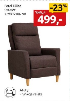 Fotel Elliot promocja w Black Red White
