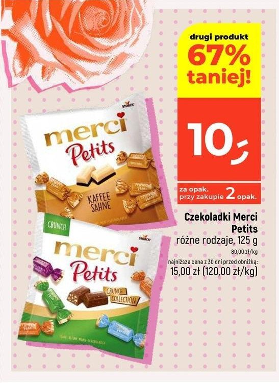 Cukierki crunch Storck merci petits promocja w Dealz