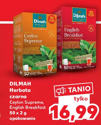Herbata DILMAH ENGLISH BREAKFAST promocja