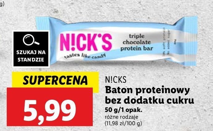 Baton triple chocolate N!ck's promocja