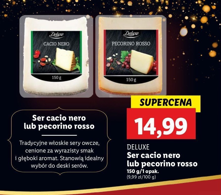 Ser pecorino rosso Deluxe promocja