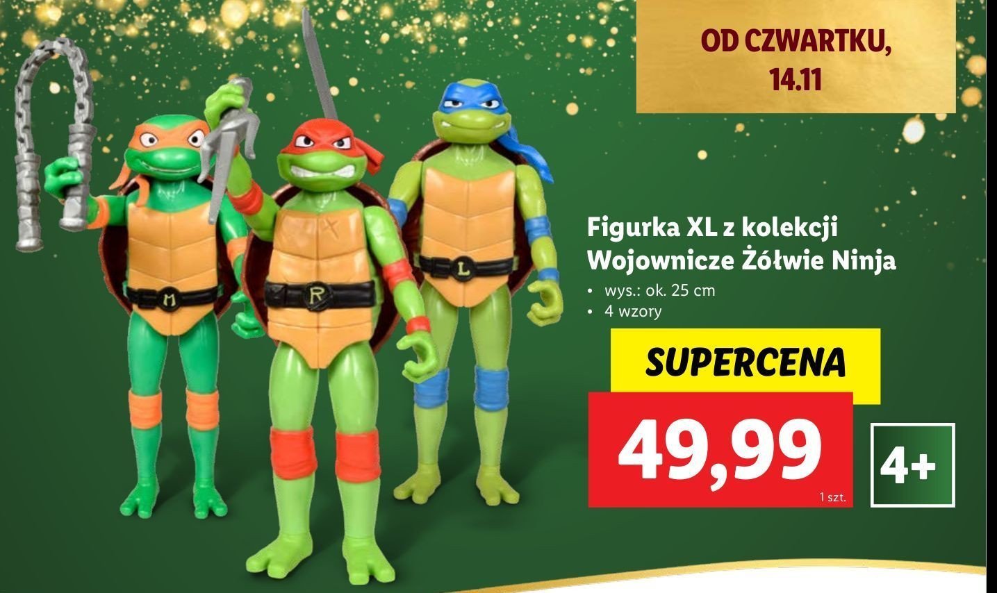 Figurka wojownicze żółwie ninja promocja