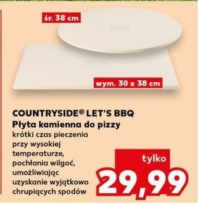 P艂yta kamienna do pizzy 38 x 30 cm COUNTRYSIDE promocja