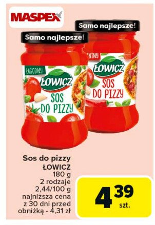 Sos do pizzy łagodny Łowicz promocja w Carrefour Market