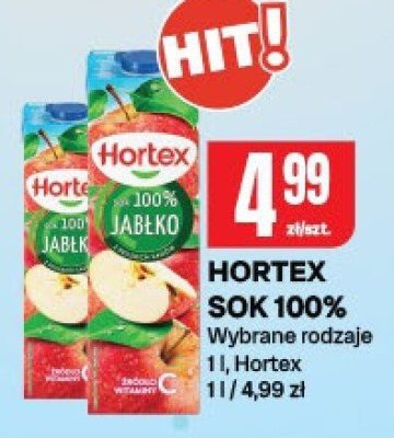 Sok Hortex 100% jabłko promocja w Chorten