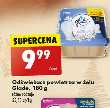 Żel do łazienki pure clean linen Glade by brise promocja