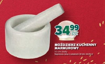 Moździerz kuchenny marmurowy promocja w Stokrotka