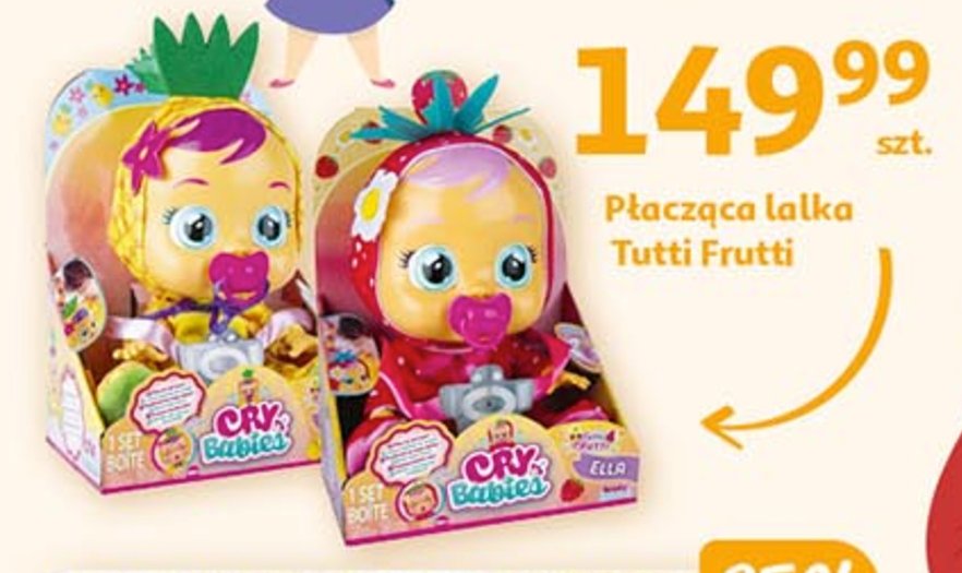 Lalka cry babies tutti frutti ananas Imc toys promocja