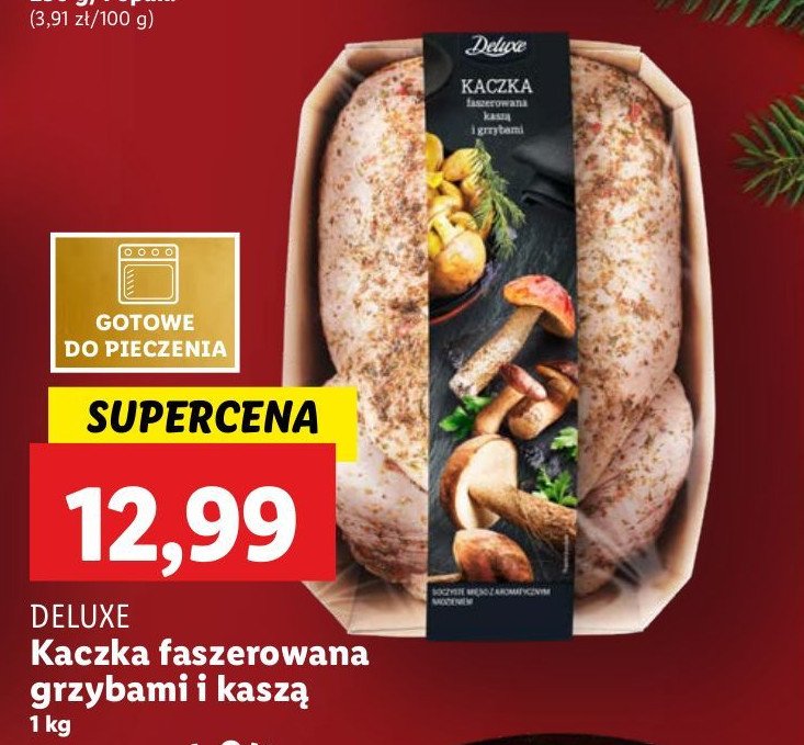 Kaczka faszerowana grzybami i kaszą Deluxe promocja w Lidl