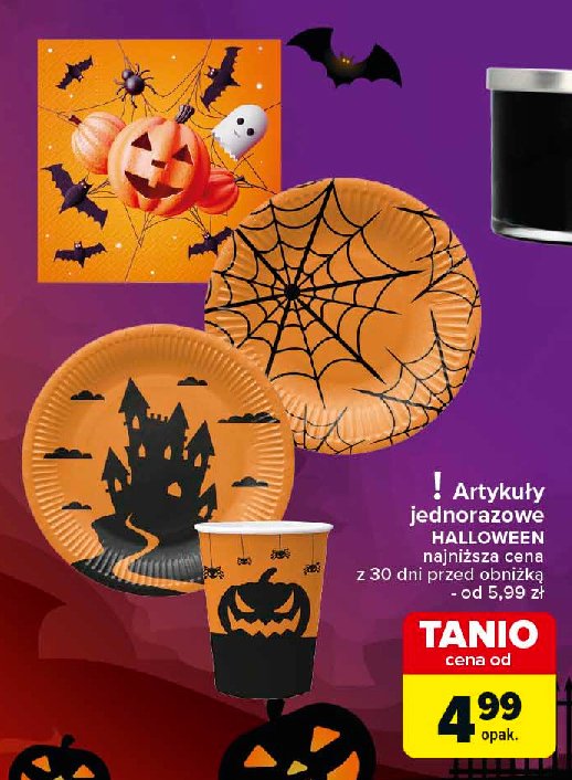 Talerze halloween promocja w Carrefour