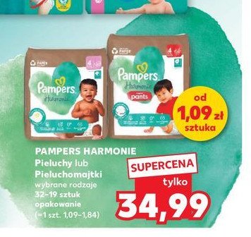 Pieluchomajtki rozm 4 Pampers harmonie nappy pants promocja