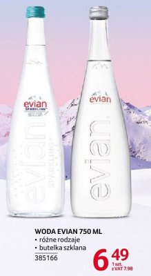 Woda Evian promocja w Selgros