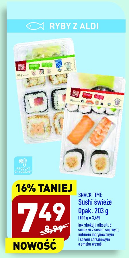 Sushi box sunakku Snack time promocja