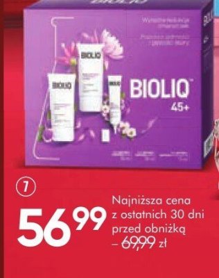 Zestaw kosmetyków BIOLIQ 45+ promocja w Super-Pharm