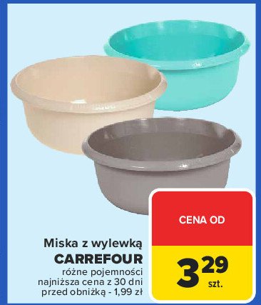 Miska okrągła z wylewką 2.5 l Carrefour promocja w Carrefour Market