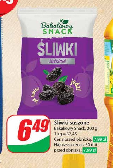 Śliwki suszone Bakaliowy snack promocja