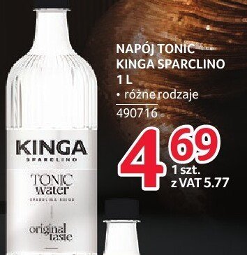 Napój Kinga Sparclino 1 l różne rodzaje promocja w Selgros