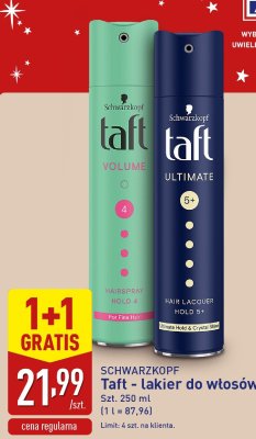 Lakier do włosów SCHWARZKOPF Taft różne rodzaje promocja w Aldi