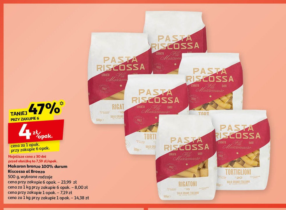 Makaron penne pióra Riscossa promocja