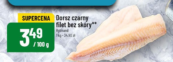 Dorsz czarniak filet bez skóry Rybhand promocja w POLOmarket