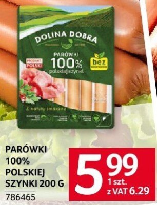 Parówki 100% polskiej szynki promocja w Selgros