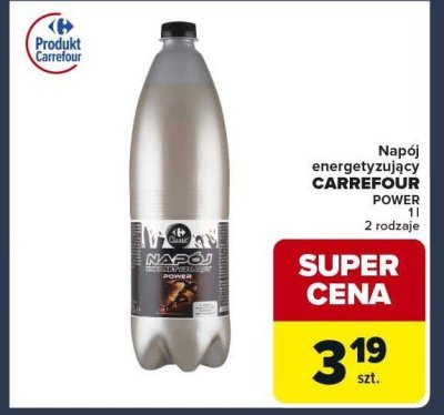Napój energetyzujący Carrefour Power promocja w Globi