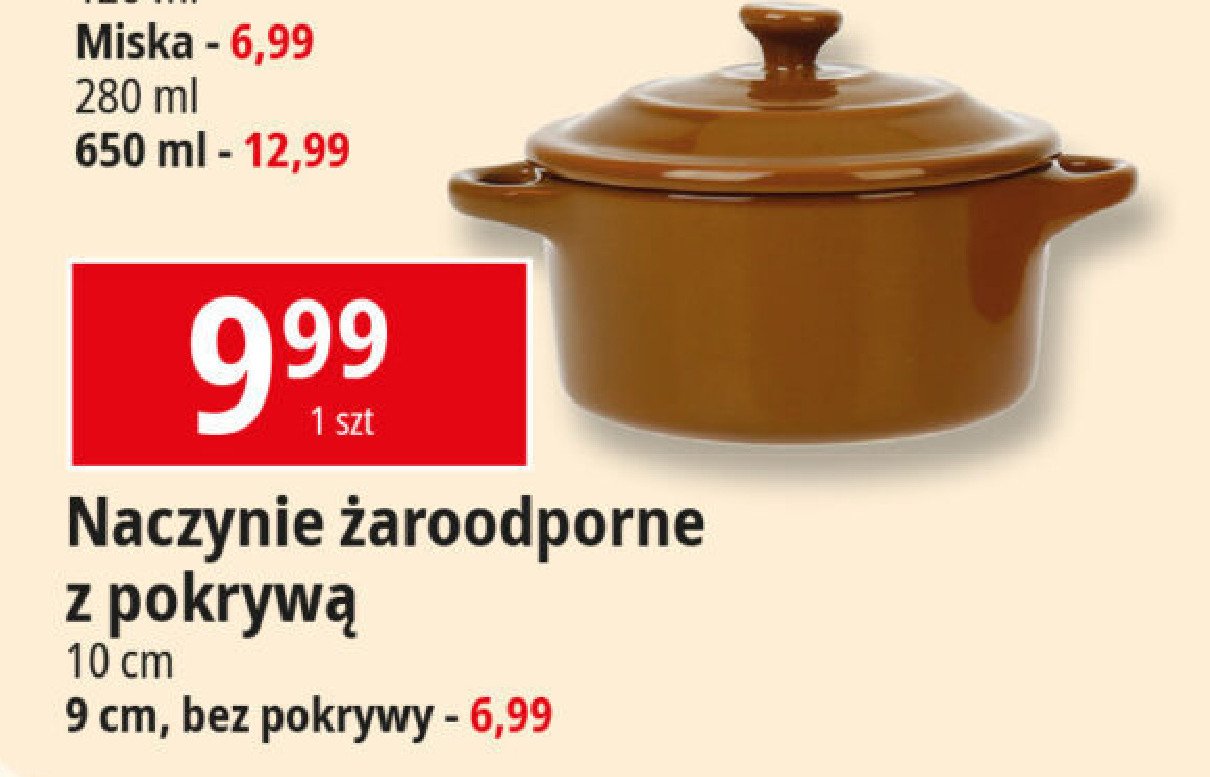 Naczynie żaroodporne 10 cm promocja