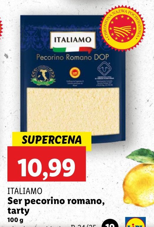 Ser pecorino romano Italiamo promocja w Lidl