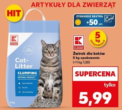 Żwirek dla kotów  promocja w Kaufland