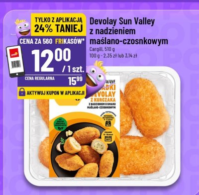 Devolay Sun Valley z nadzieniem maślano-czosnkowym promocja w POLOmarket