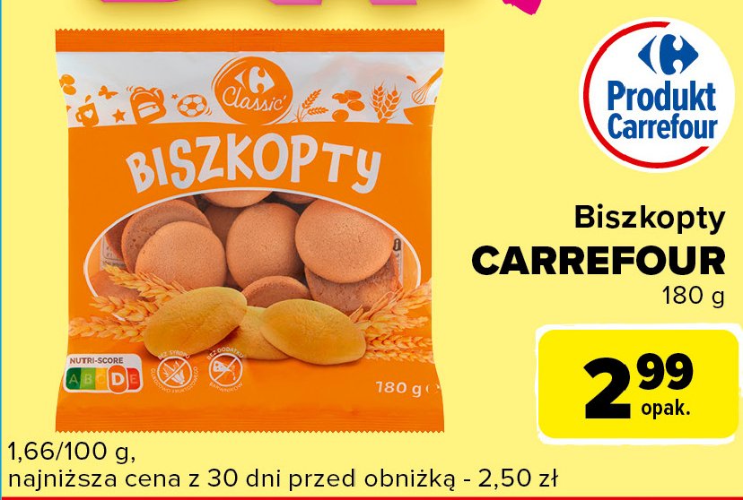 Biszkopty Carrefour promocja