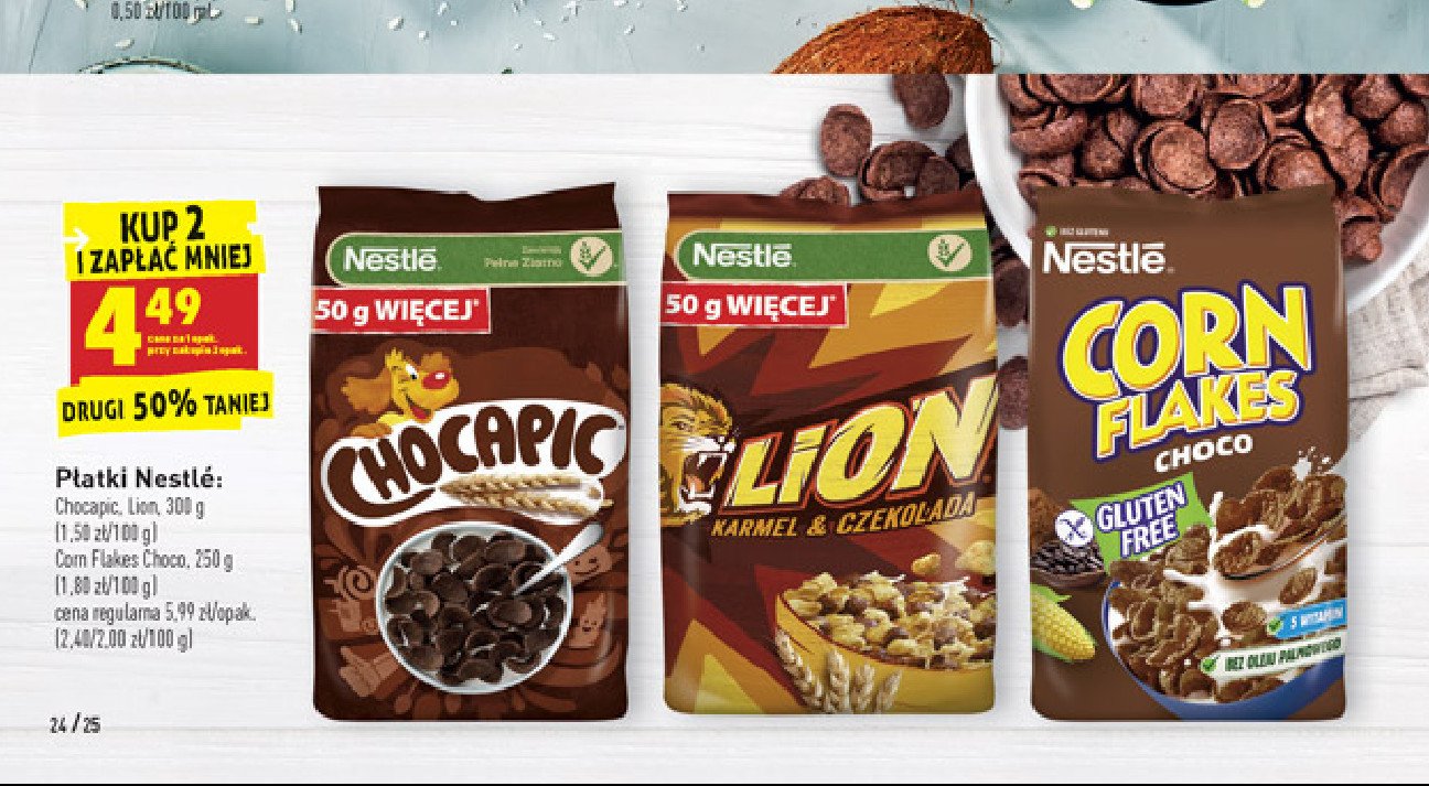 Kulki o smaku czekoladowym Mlekers corn flakes promocja w Prim Market