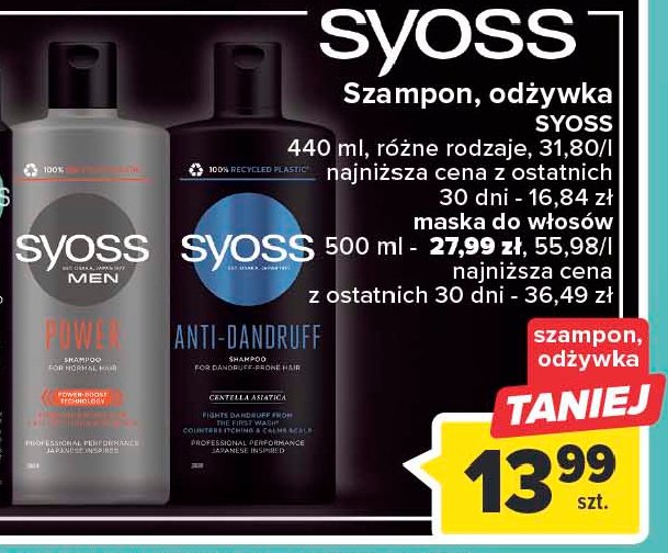 Szampon do włosów Syoss anti-dandruff promocja