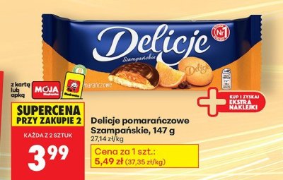 Biszkopty pomarańczowe szampańskie promocja w Biedronka