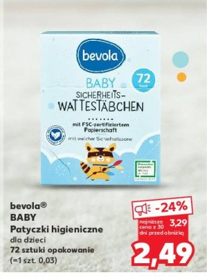 Patyczki kosmetyczne dla dzieci Bevola baby promocja