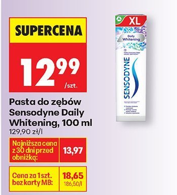 Pasta do zębów Sensodyne Daily Whitening promocja w Biedronka