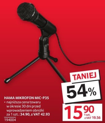Mikrofon HAMA MIC-P35 promocja w Selgros
