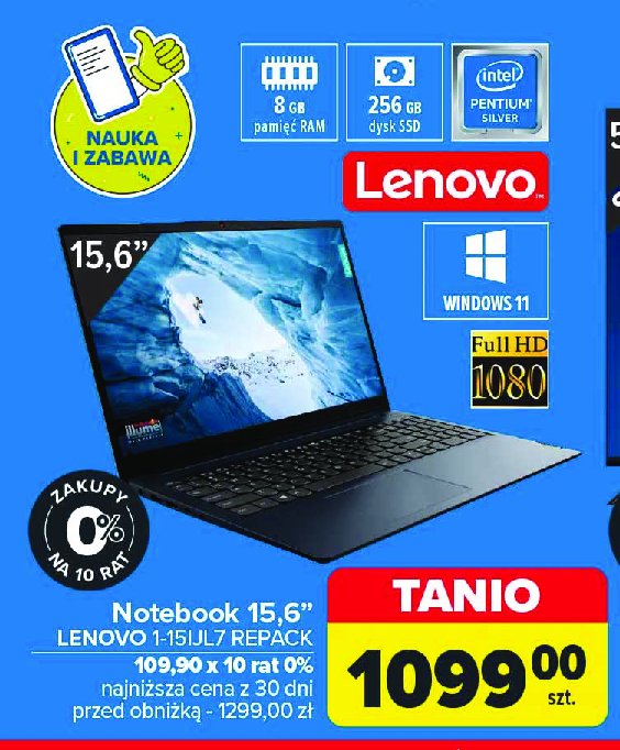 Notebook 15.6" Lenovo promocja