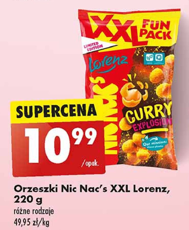 Orzeszki curry explosion Lorenz nic nac's promocja w Biedronka