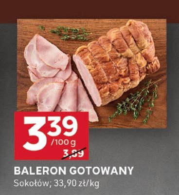 Baleron gotowany promocja w Stokrotka