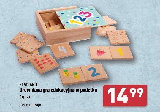 Gra drewniana edukacyjna w pudełku Playland promocja