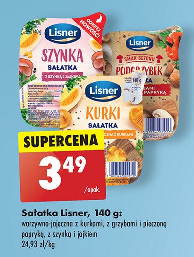 Sałatka z szynką i jajkiem Lisner promocja