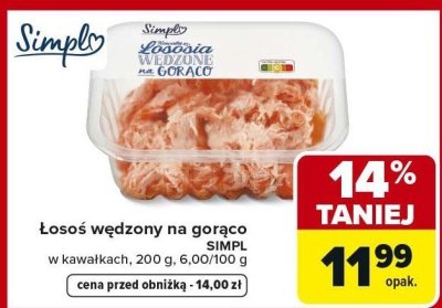 Łosoś wędzony promocja w Carrefour Market